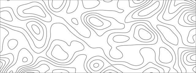 Aufkleber - Abstract Topographic Map Seamless Pattern. opographic map and landscape terrain texture grid. Geographic contour map and topographic contours map background. 