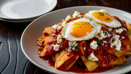 Wall Mural - Zesty Chilaquiles Brunch Extravaganza