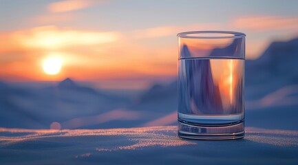 Canvas Print - glass of water