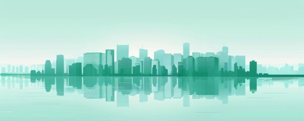 Abstract Vector Illustration, Futuristic green Urban city Landscape with Advanced Smart City Technology, de- urbanization concept, Graphic Resources, Wallpapers, Brochure, banner design, Advertising, 