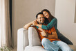 © Balša - Young couple in love spending time together at home
