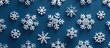 © Ilgun - Overhead flat lay of a Christmas snowflake pattern showcasing a copy space image