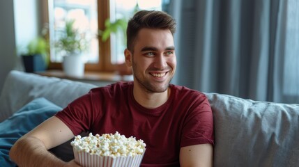 Sticker - The Man with Popcorn