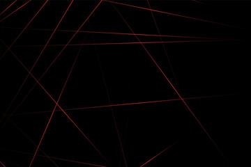 Wall Mural - Abstract black with red lines, triangles background modern design. Vector illustration EPS 10.