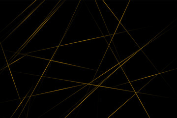 Wall Mural - Abstract black with gold lines, triangles background modern design. Vector illustration EPS 10.