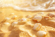 © Jacek - Beautiful summer background with golden sand and seashells.