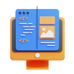 png 3d ui ux icon isolated on a white background