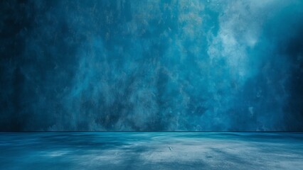 Wall Mural - Blue concrete room 