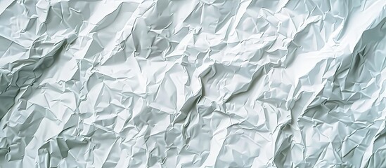 Wall Mural - Crumpled white paper background with a vintage texture suitable for web design screensavers templates or packaging with a versatile copy space image