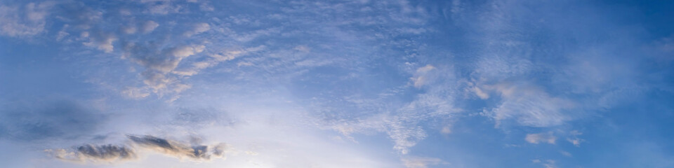 Wall Mural - panoramic sky on a sunny day.