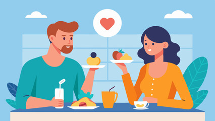 Poster - couple having breakfast