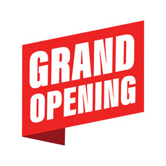 Wall Mural - Grand Opening sign invitation lettering