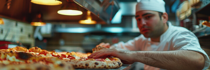 Canvas Print - Pizzafest. cooking. juicy pizza