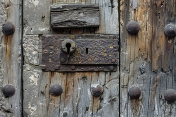 old wooden door