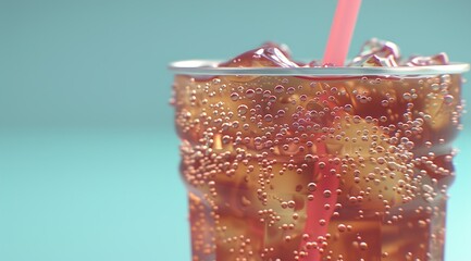 Sticker - cola with ice