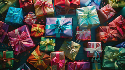 Wall Mural - picture filling mass of gifts