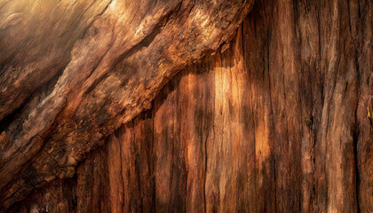 Wall Mural - Wood decay with wood termites , Old grunge dark textured wooden background , The surface of the old brown wood texture