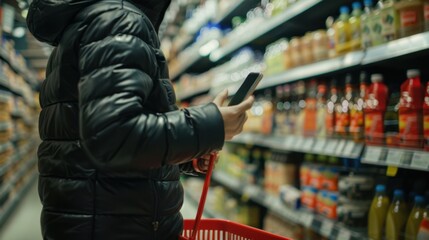 Poster - The Person Shopping With Phone