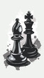 © Silard - International chess day vertical flayer background design