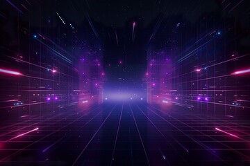 Wall Mural - Abstract light background. a stage with a purple light.