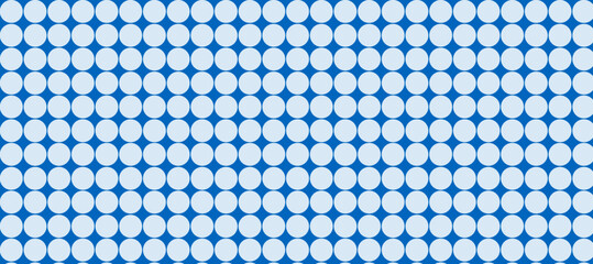 Wall Mural - Blue and white seamless pattern with dots in lines as a background