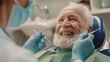 © MP Studio - The dentist examining an elderly
