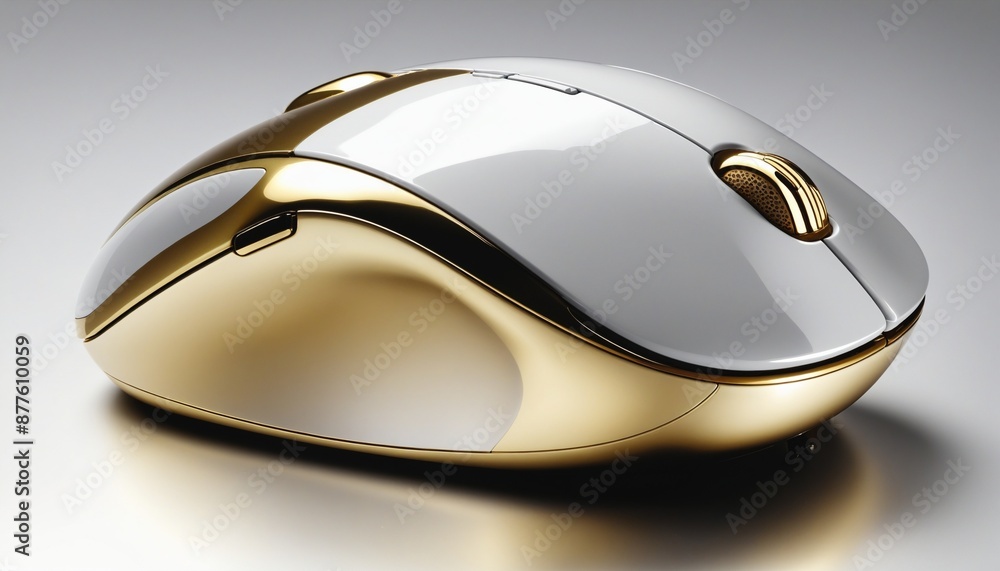 Browse and shop in style with our luxurious white and gold computer ...