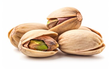 Pistachios isolated on a white background