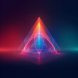 © Sunny 5 - Abstract background with triangles on a dark background