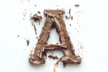 Canvas Print - A single almond covered in rich chocolate frosting, perfect for decorating cakes or making sweet treats