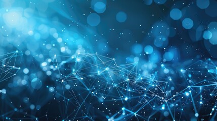 a high-tech background with a digital mesh network design in silver and blue gradients, suited for a cybersecurity application's user interface.