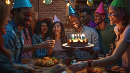 Canvas Print - The Birthday Party Celebration