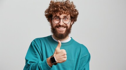 Sticker - The man with thumbs up