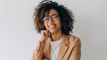 Poster - The Woman with Curly Hair