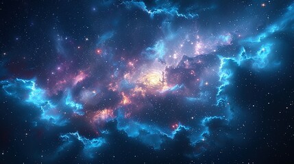 Wall Mural - Twilight Constellation: Pathways to Infinity