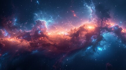 Wall Mural - Celestial Sonata: Harmonies of the Night Sky