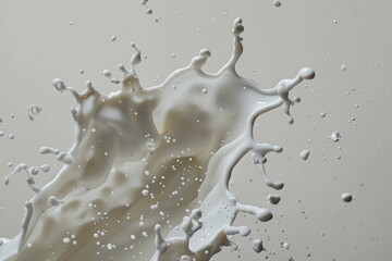 Poster - A simple splash of milk on a white background