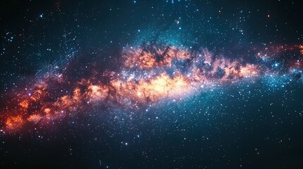 Wall Mural - Starry Veil: A Journey Across Celestial Realms