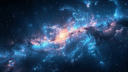 Wall Mural - Luminous Cosmos: Nightscape Revelations