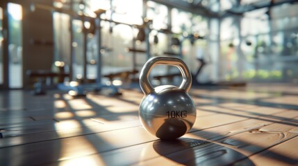 Wall Mural - The 10kg Kettlebell in Gym