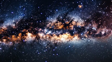 Wall Mural - Elegant Milky Way Night Sky Illustration
