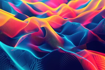 Wall Mural - Abstract Colorful Waves