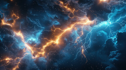 lightning energy flash background, dark background