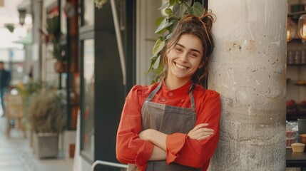 Canvas Print - The smiling young chef