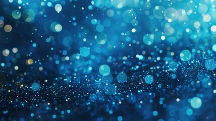 Wall Mural - modern abstract background. blue glow particle abstract bokeh background