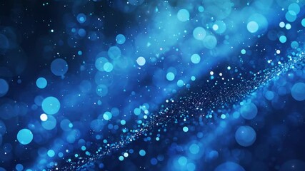 Wall Mural - modern abstract background. blue glow particle abstract bokeh background