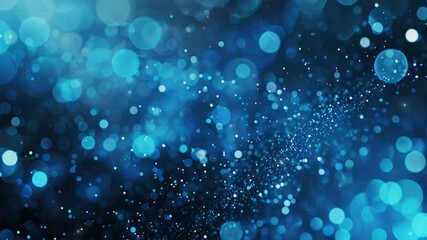 Wall Mural - Modern abstract background. Blue glow particle abstract bokeh background 