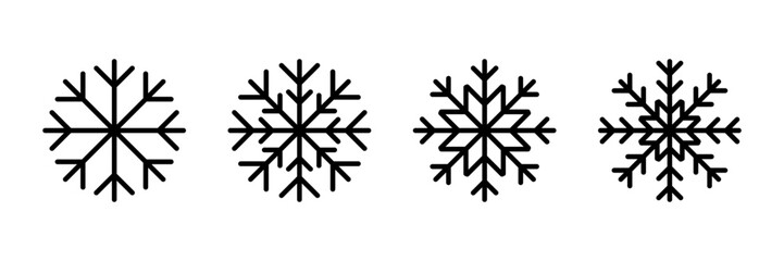 Snowflake icon vector isolated on white background. snow icon vector. Symbol of winter, frozen