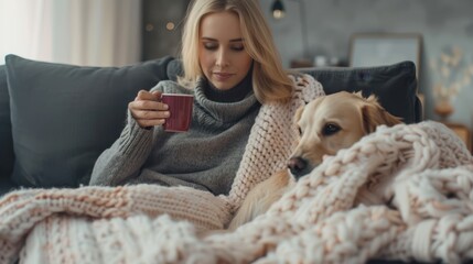 Poster - The woman and the dog