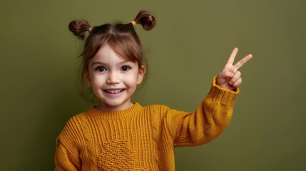 Canvas Print - The smiling girl in yellow